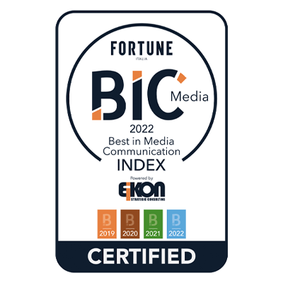 Logo del premio Fortune Best in Media Communication Index vinto da Acea SpA