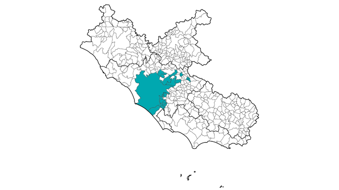 Mappa dei comuni interessati dalla costruzione del nuovo Acquedotto Marcio